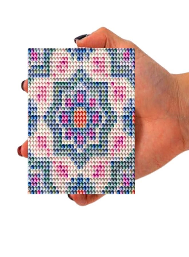 CRAFT MATE CRAFTMATE Diamond Painting Coasters Kit | 6 Pieces Holiday Villa Mandala Diamond Art Coasters with Holder for Beginners, 4 inch - Image 3